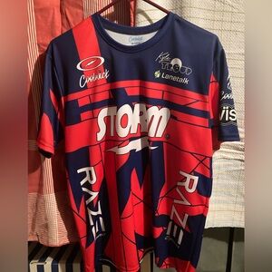 Kyle Troup Team Fish Limited Ed jersey Bowling Mens Medium Made in USA Storm PBA